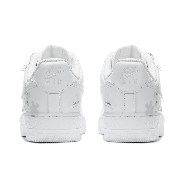 Nike Air Force 1 Leather Slip Resistant, Abrasion Resistant, Lightweight Low Top Skateboard Shoes Women's White DD8959-100(Team62-)