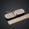 Zinc Zinc Alloy Mini Phone Model Pendant Retro Foldable Phone Shape Key Ring  Backpack Accessories