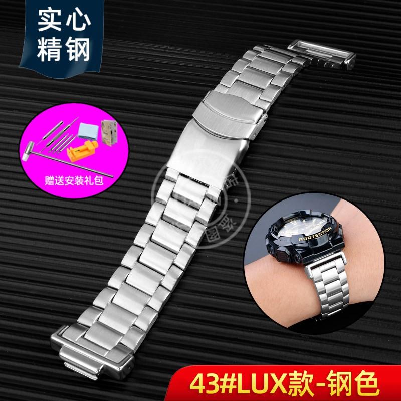 For Casio G-SHOCK GA110/100 GM2100 GA2100 watch strap DW-5600 GW-B5600 5610 Men metal Stainless steel Butterfly clasp watchband