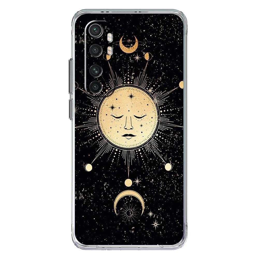 Księżyc Tarot kot Estetyczne etui na telefon Dla Xiaomi Mi 12T 10 12 Lite 11 Ultra 11X 11T Pro 11i Poco X4 X3 NFC F3 M3 M4 5G Przezroczyste etui