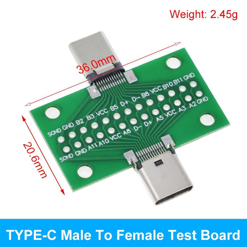 5/10 Stück USB-Stecker / Mini-Micro-USB auf DIP-Buchse Adapter 2,54 Stecker B Typ-C USB 2.0 3.0 Buchse Konverter