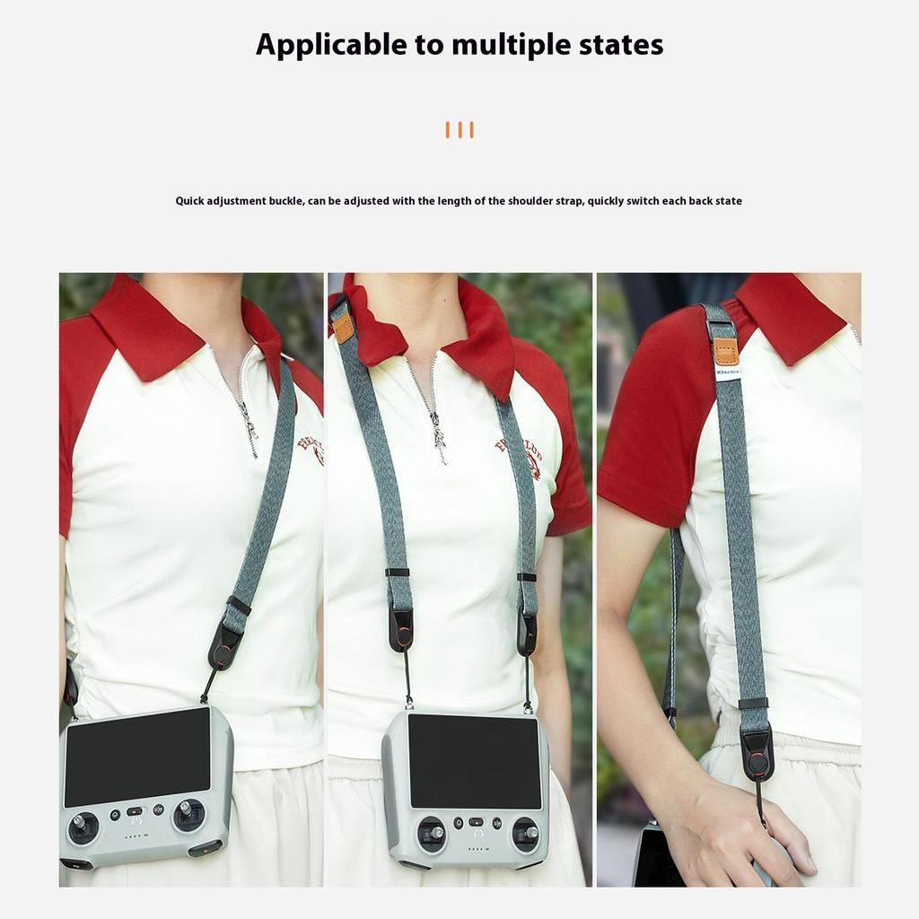For DJI RC Pro/RC 2/RC Drone Remote Control Neck Strap Polyester + Cotton Adjustable Length Lanyard