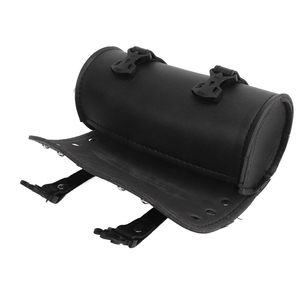 1Pcs Motorcycle Tool Bag Black 2 Strap Buckle Closure Tool Waterproof Wear Resistant Multifunctional for Motorbike