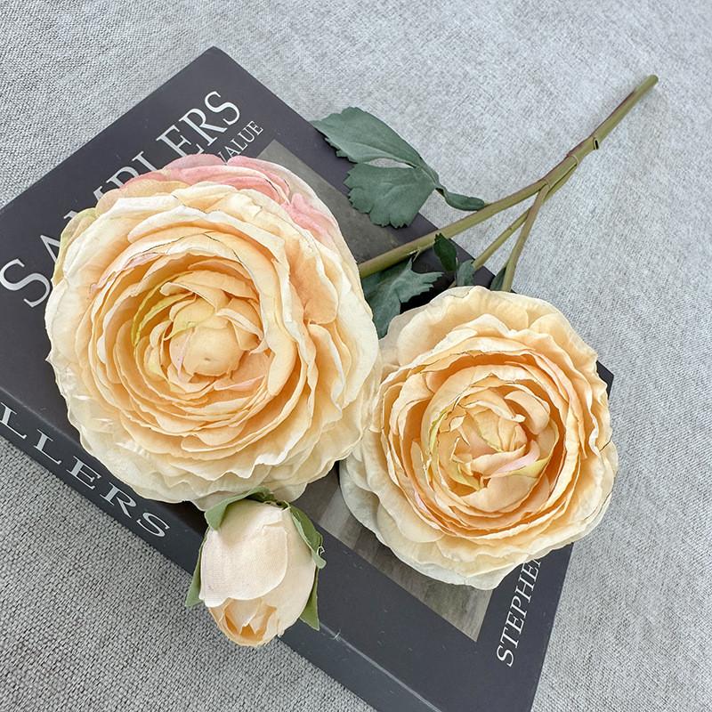 Fake Flower Garland With Silk Fabric For Wedding Decor And Photography Props
