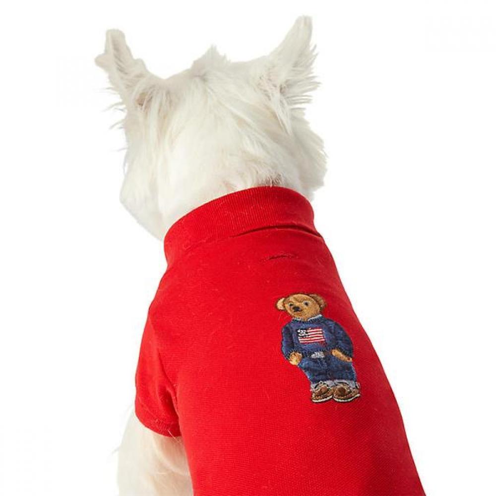 Ralph Lauren Polo Bear Cotton Mesh Dog Polo Shirt Hmpogfthr920005600