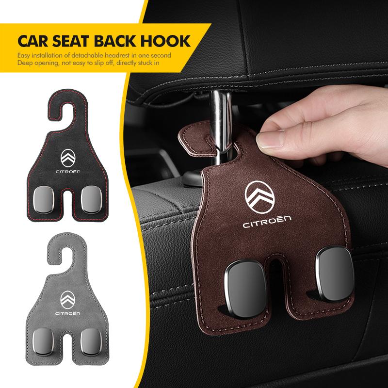 Double Head Hook Back Seat Headrest Hanger Storage Organizer For Citroen C5 C1 C2 C6 C4L DS3 DS4 DS5 C-Elysee Grand Berlingo