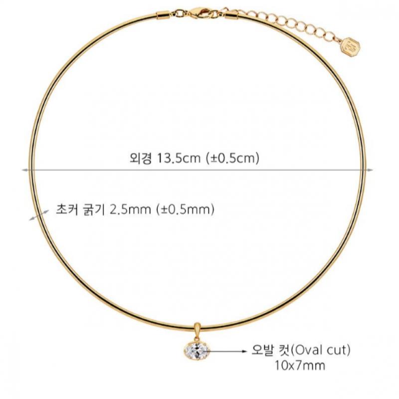 Tani by Minetani Nova Oval Choker Ms2n327p