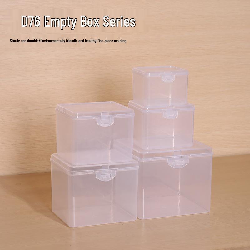 

Квадратный прозрачный 5-секционный PP контейнер для хранения канцтоваров, карточек, деталей, ювелирных изделий и косметики D761: 8.6 x 7.2 x 6.2 cm прозрачный