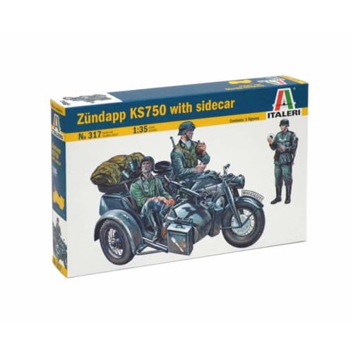 Zundapp KS750 Avec Sidecar 1:35 Scale - Mod?le - Italeri