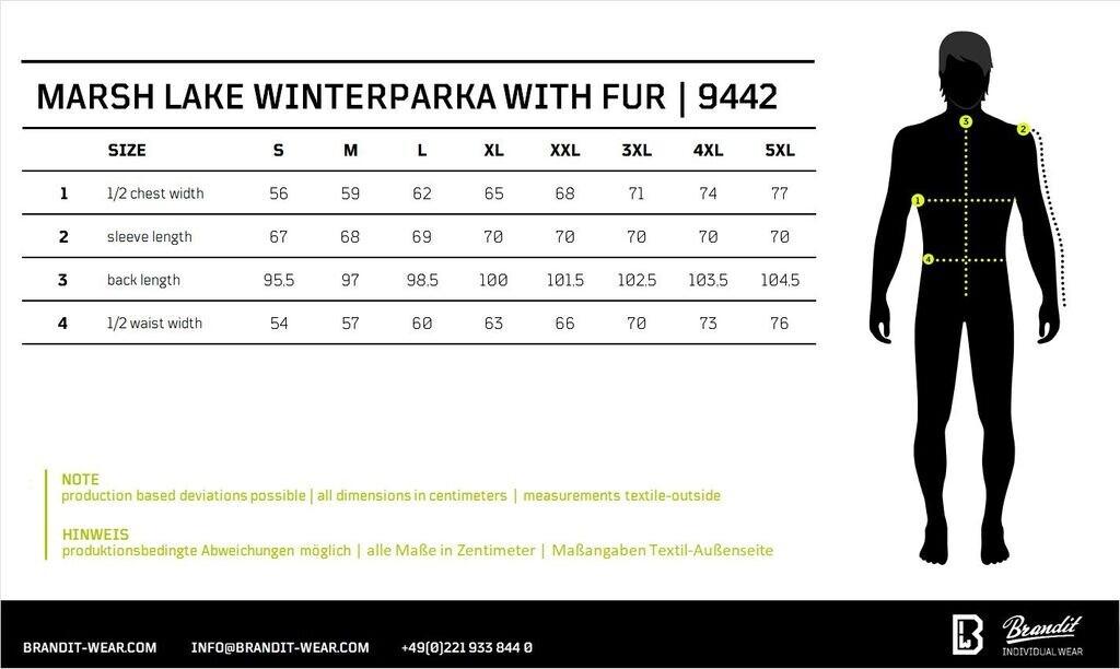 Winter Jacket Brandit Marsh Lake Parka (9442) Black Camo