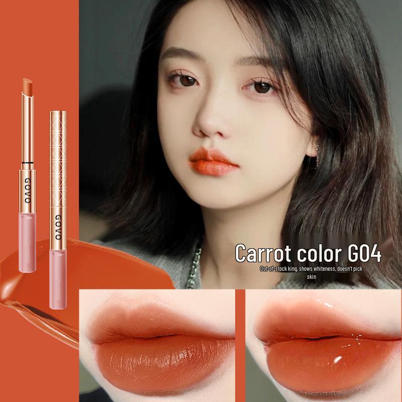GOVO Jingchun Waterproof Long-Lasting Stiletto Lipstick - Non-Fading, Non-Transfer, Internet Celebrity Beauty