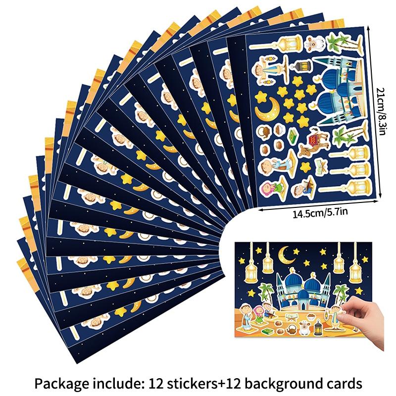 Ramadan Decorations  Ramadan Stickers Temporary Tattoo Sticker Muslim Party Supplies Ramadan Mubarak Accessories