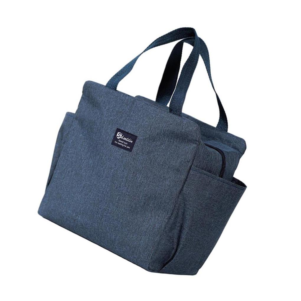 Isolierte Lunchtasche Wasserabweisend Weit zu Öffnen Thermisch Picknick Handtasche Rosa