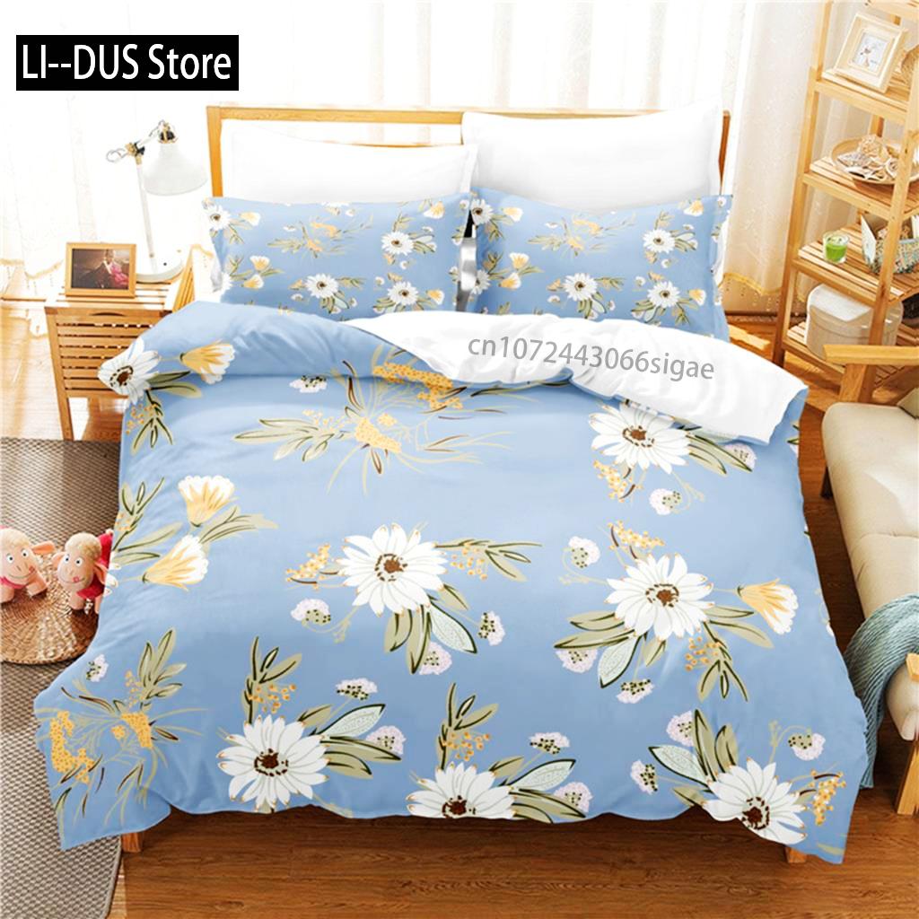Little Daisy Bedding Set Duvet Cover Set 3d Bedding Digital Printing Queen Size Bedding Set Fashion Design