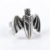 Creative Bat Wing Sword Titanium Steel Ring Dark Gothic Retro Personalized Three-dimensional Ring Jewelry