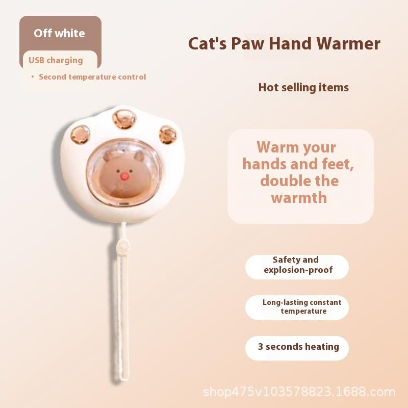 Mini Cat Claw Hand Warmer Portable USB Charging Continuous Heating Portable Heating Cartoon Mini Gift Gift