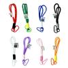 Versatile Daily Carry Key Rope Nonslip Keychain Cord Combining Soft Nylon Weave And Quick Release Carabiner Hook