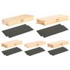 Guitar Sanding Block with Sandpaper Radius Fingerboard Fret Leveling Tool Wooden for Guitar Fretboard Fingerboard Fret Leveling