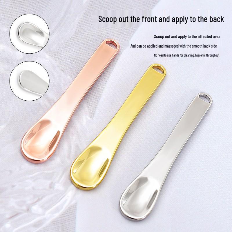 

Zinc Alloy Face Cream Spoon for Skincare Massage - Eye and Face Cream Scooper розового золота