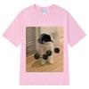 Funny Cat Gym Weightlifting Meme Tshirt Unisex Fashion Casual Tshirt Summer Shortsleeved Harajuku Tshirts