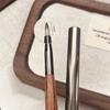 Walnut Wood Uv Gel Polish Gradient Nail Art Ombre Painting Pen With Cover Detail Brush Drawing Brush High Quality Manicure Tool
