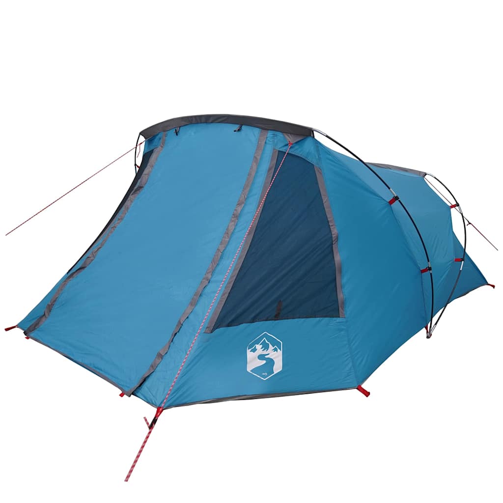 Tunnel Tent for 3 Persons Blue and Gray 328 x 228 x 115 cm