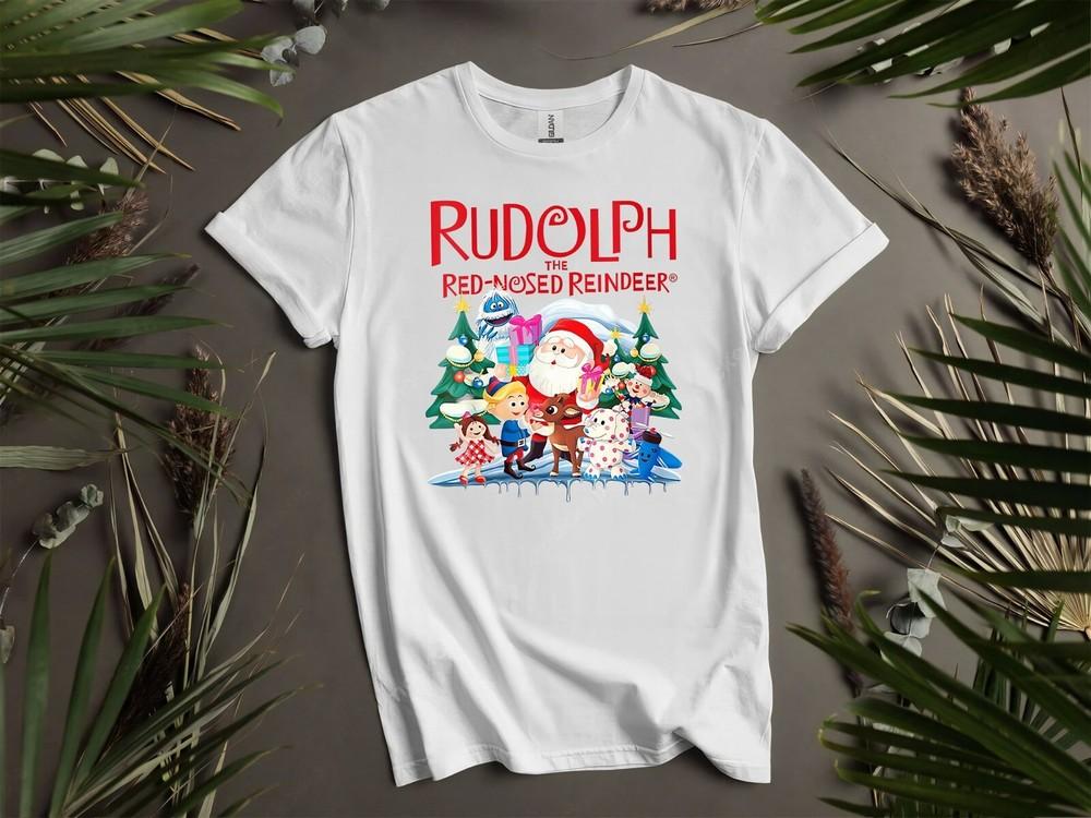 

Comfort Colors Rudolph The Red Nosed Hoodie Tshirt Men Women Unisex AD178 4XL
