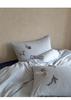 Elegant Blue Embroidered All-Cotton Bedding Set - Cozy and Thick for Autumn and Winter
