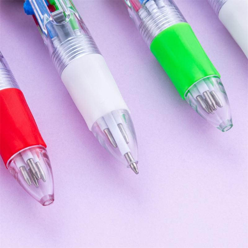5PCS Festive Christmas Theme Ballpoint Pen Multicolor Pens With Ergonomic Grip Portable Writing Tools For Students