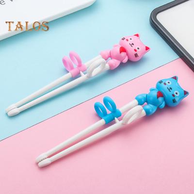 2 Paia Bacchette per Bambini Facili da Usare Riutilizzabili Educative Bacchette Carine a Forma di Animali Bacchette da Allenamento per Bambini