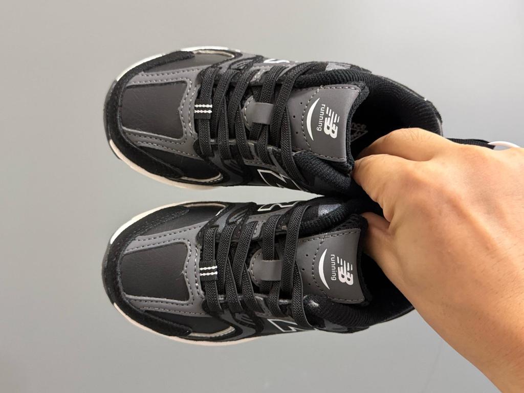 NB 530 Kids' Leather Athletic Shoes: Comfortable, Lightweight, Non-slip, Soft Sole, Unisex Casual Sneakers.