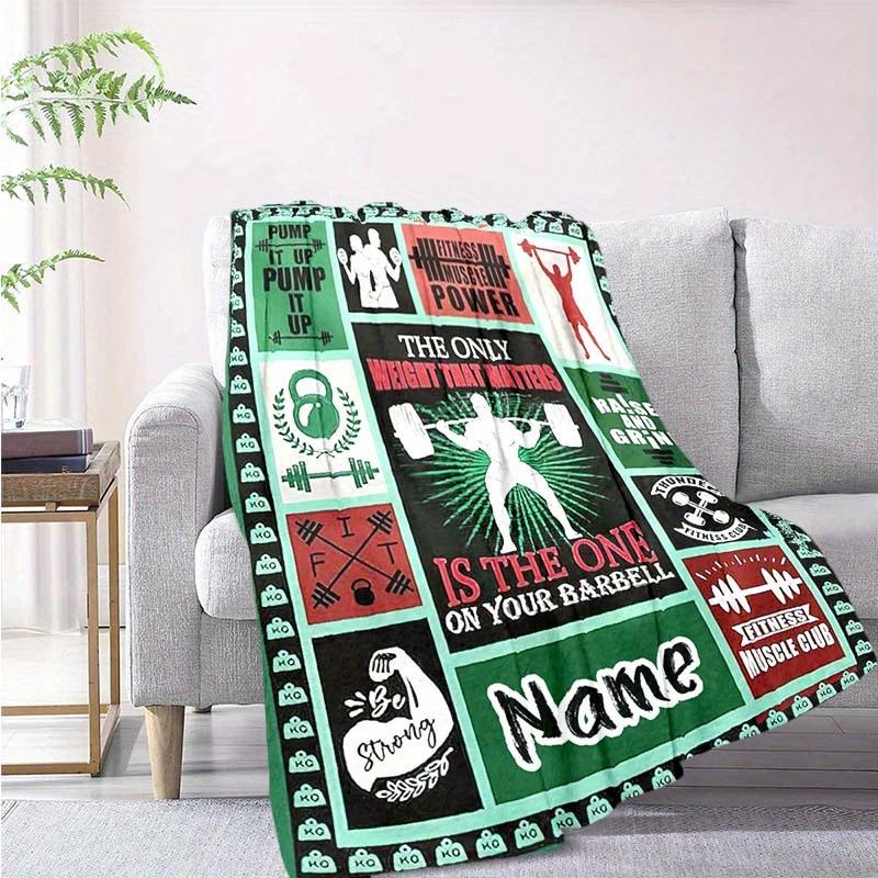 Fitness Customize Your Name Blanket Warm Comfortable And Soft Blankets Are Suitable For Home Lunch Break Blanket Office Sofa Sofa Gift To Relatives