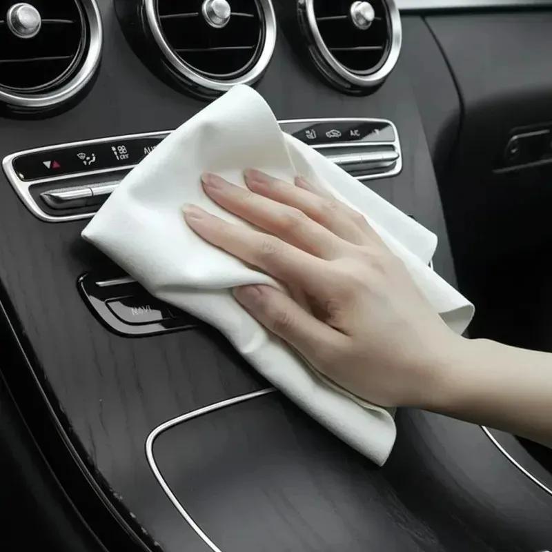 Ultra Absorbent Quick Dry Towels for Car Wash Accessories 30X30CM Car Care Cleaning Thick Cleaning Cloth Suede Wash Rag Suede