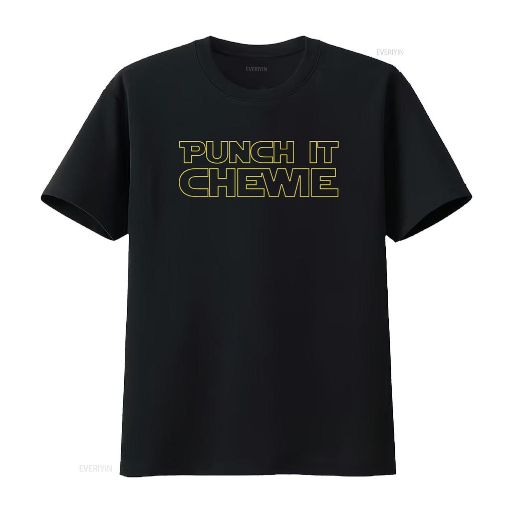 Punch It Chewie Mens Big And Tall T Shirt Funny Novelty Design Vintage Washed Versatile Stylish Soft Casual Designer Clothes