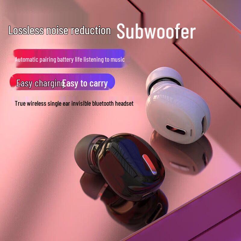 X9MINI Invisible Wireless Bluetooth Earbud: Noise-Cancelling, Waterproof, Perfect for Driving, Sports, Running, and Business, Single Ear Design.