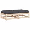 VidaXL Repose-pieds de Jardin avec Coussins 2 pcs, Tables Basses, Tabourets de Patio Balcon Terrasse Arrière-cour Extérieur, 838101