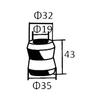 Ohno Rubber (OHNO) Shuck Absorber Grommet Compatible Genuine Number 8-94382-149