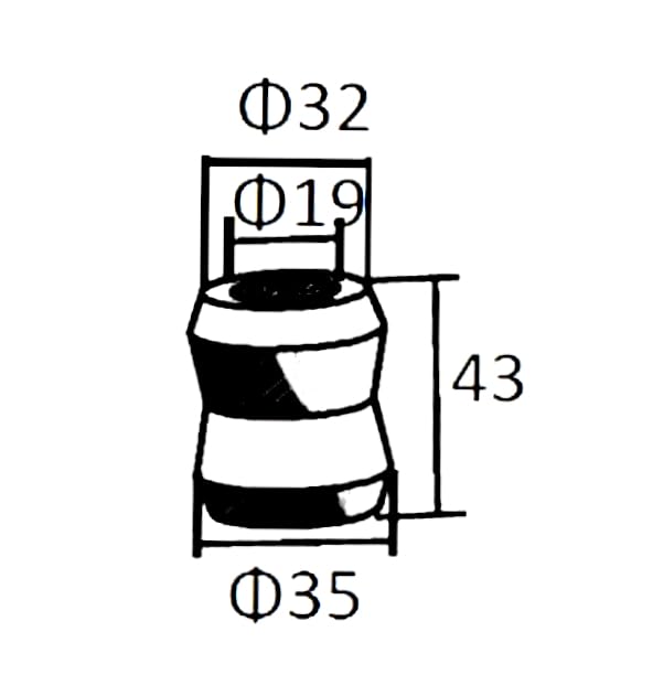 Ohno Rubber (OHNO) Shuck Absorber Grommet Compatible Genuine Number 8-94382-149