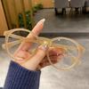 Women Myopia Glasses Fashion Blue Light Blocking Leopard Print Round Frame Optical Computer Glasses 0 To -400