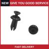 100 Pcs 5mm Dia Black Car Auto Plastic Rivet Push Type Door Bumper Fastener