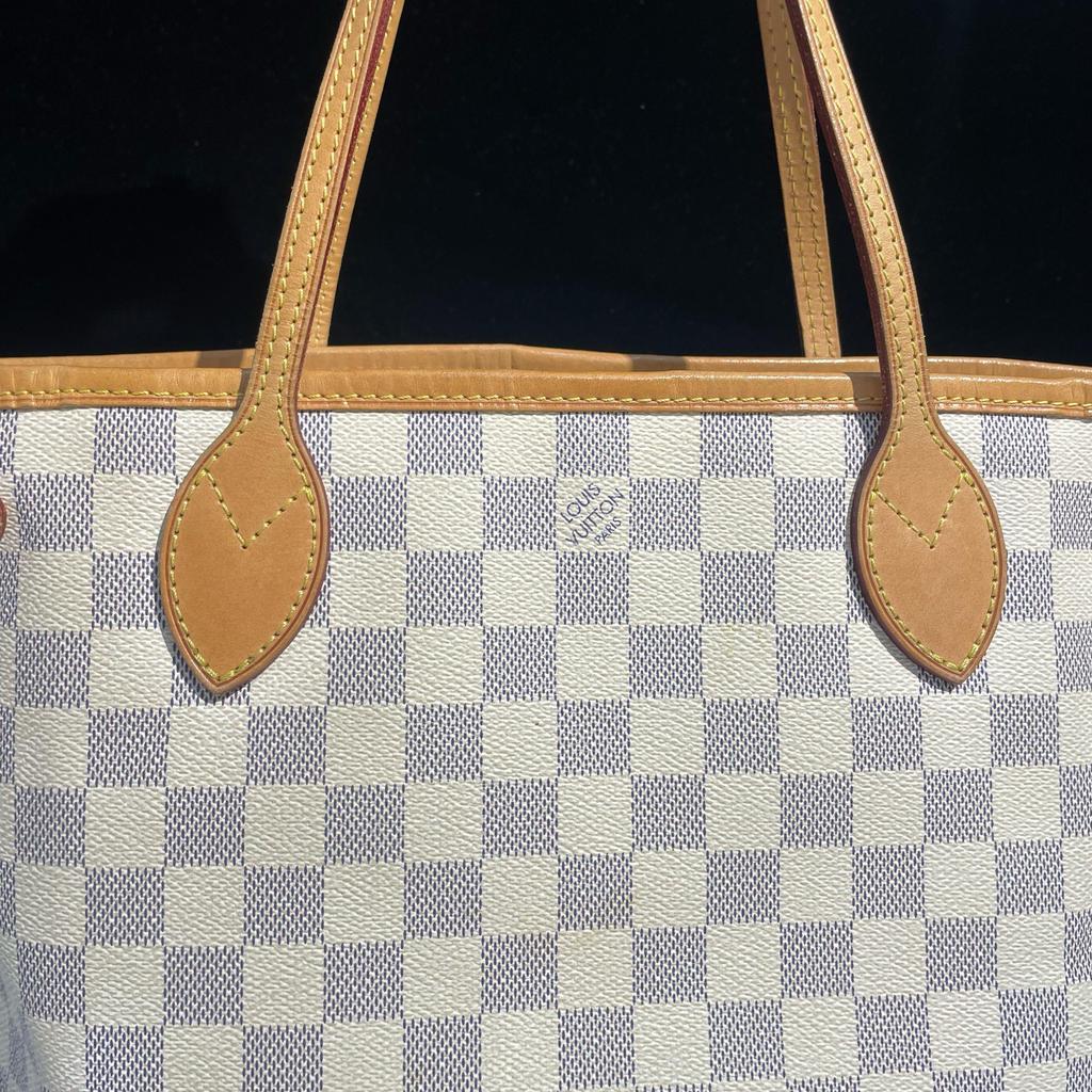 [Gebraucht] Neverfull PM Schachbrett beschichtetes Canvas Leder Tragetasche - Sehr gut #1P64B72