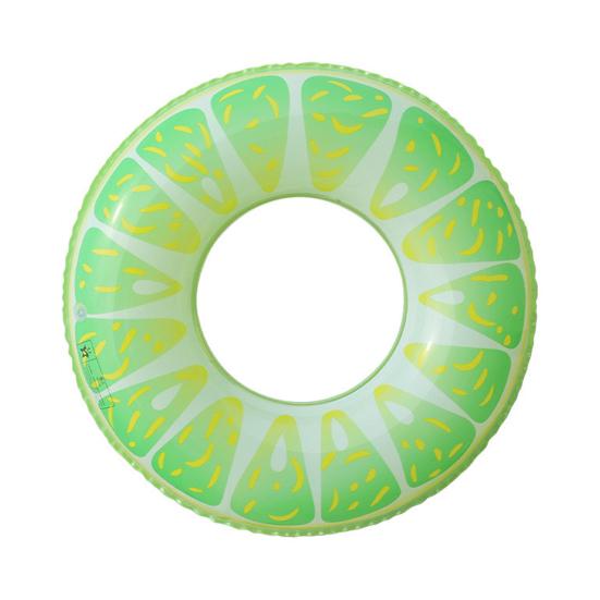 Oppblåsbare fruktbadeleker for barn voksne vannmelon kiwi appelsinformede gummibaderinger svømmering for sommerbassengfest innsjø strand