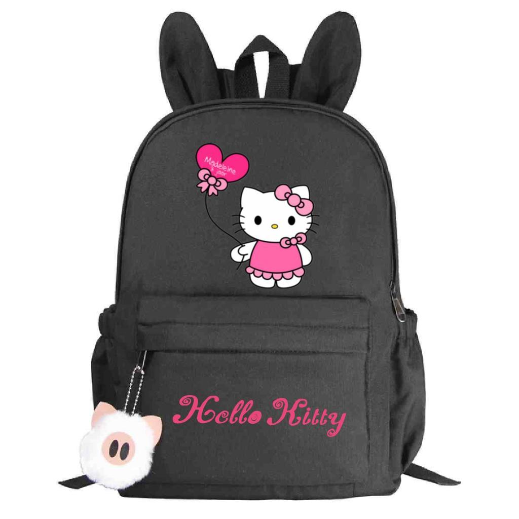 College Style Cute Print Junior High School High School Student Schoolbag Large Capacity Rabbit Ears Backpack Female