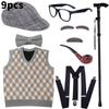 Elderly Childrens Day Cosplay Costume Stage Performance Halloween Fashion Party