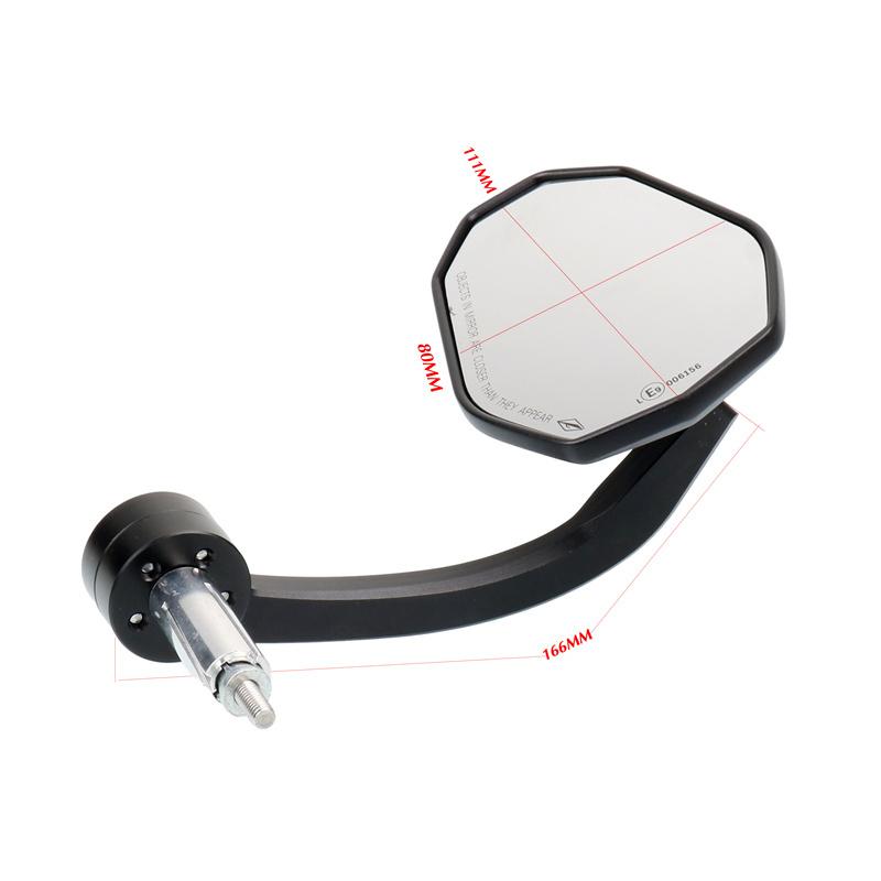 Fit For Street Triple 675 765 Street Triple R/S Speed Triple Street 675 1050 Motorcycle 7/8" 22mm Handle Bar End Rearview Mirror
