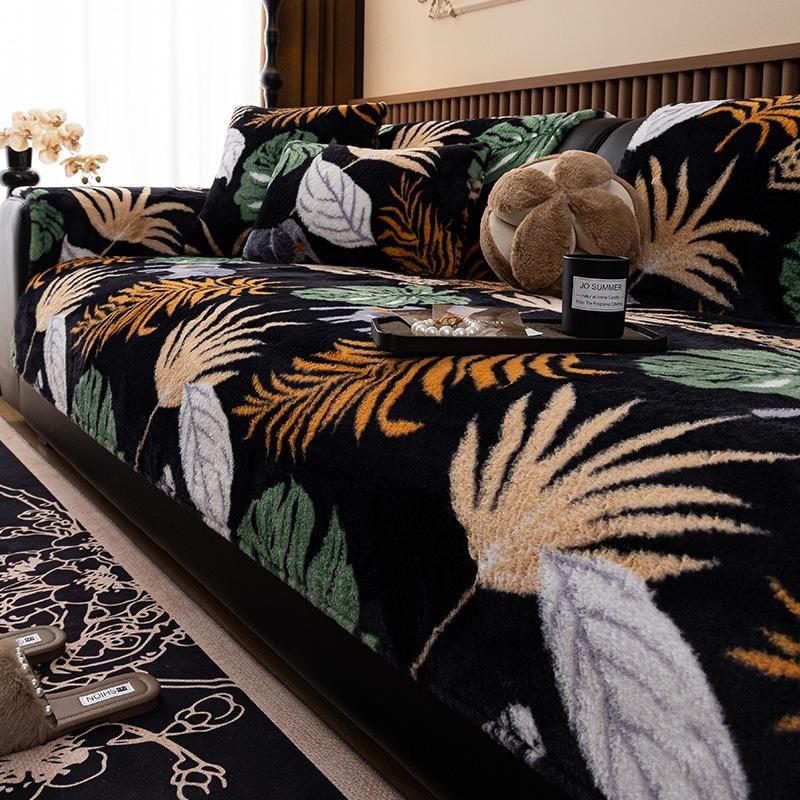 Autumn Sofa Cover Towel Modern Non-slip Bohemia Couch Seat Cushion Corner Towel Mats Floral Geometric Stripe Sofa Covers 1pcs