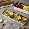 Long Sushi Plate Dining Plate Dim Sum Dish Fruit Dish Snack Bowl Pastry Plates Cake Tray Dessert Bowl Burning Bird Plates