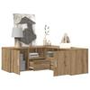 Eckregal Handwerker Eiche 200x40x45 cm Spanplatte