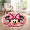 Minnie Mouse Round Floor Rug Design for Dormitory Living Rooms Foyer Balcony Anti-slip Round Rug Office home decor Perfect Gift for Friends Family