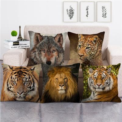 Tiger Kopf Druck Kissenbezug Kissen Dekoration Tropische Tier Tiger Kissenbezug Home Decor Sofa Kissenbezug
